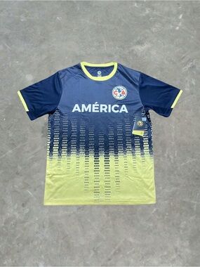 Club America Soccer Jersey Liga MX Mexico League Mens Size M NWT Navy/Yellow
